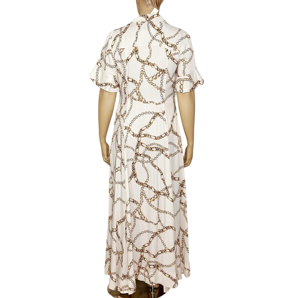 Beautiful flowy MAEVE x ANTHROPOLOGIE Printed Short-Sleeve Shirt Dress, XL - Picture 7 of 9
